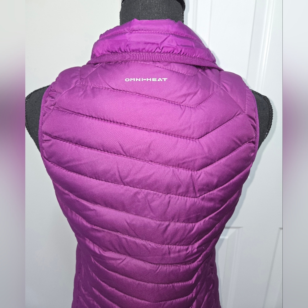 NWT Columbia Women's Purple Omni-Heat Puffer Vest - Picture 10 of 15